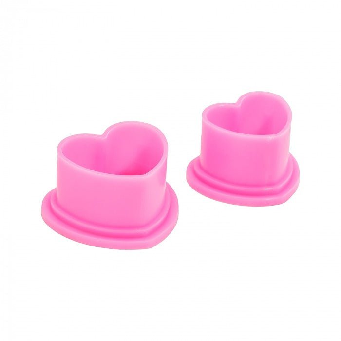 Confezione da 500 contenitori per pigmenti Saferly Heart - Rosa - mrpmu