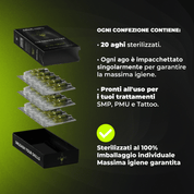 Density Lord – 20 cartucce - Aghi Tricopigmentazione 0503RL – 0.17mm SMP - Mr.PMU