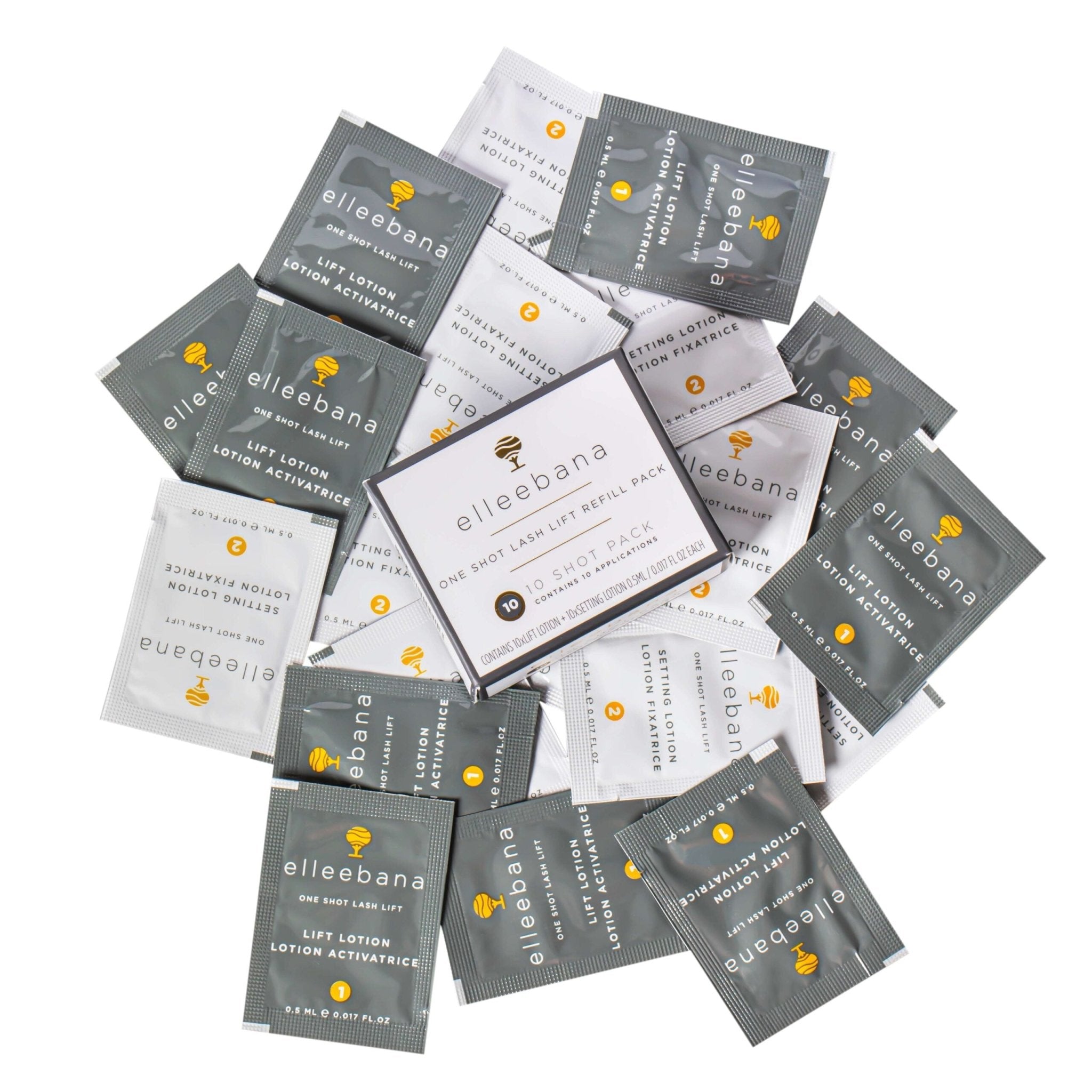 Loțiuni Elleebana one shot Lash Lift (pachet de 10) - Mr.PMU