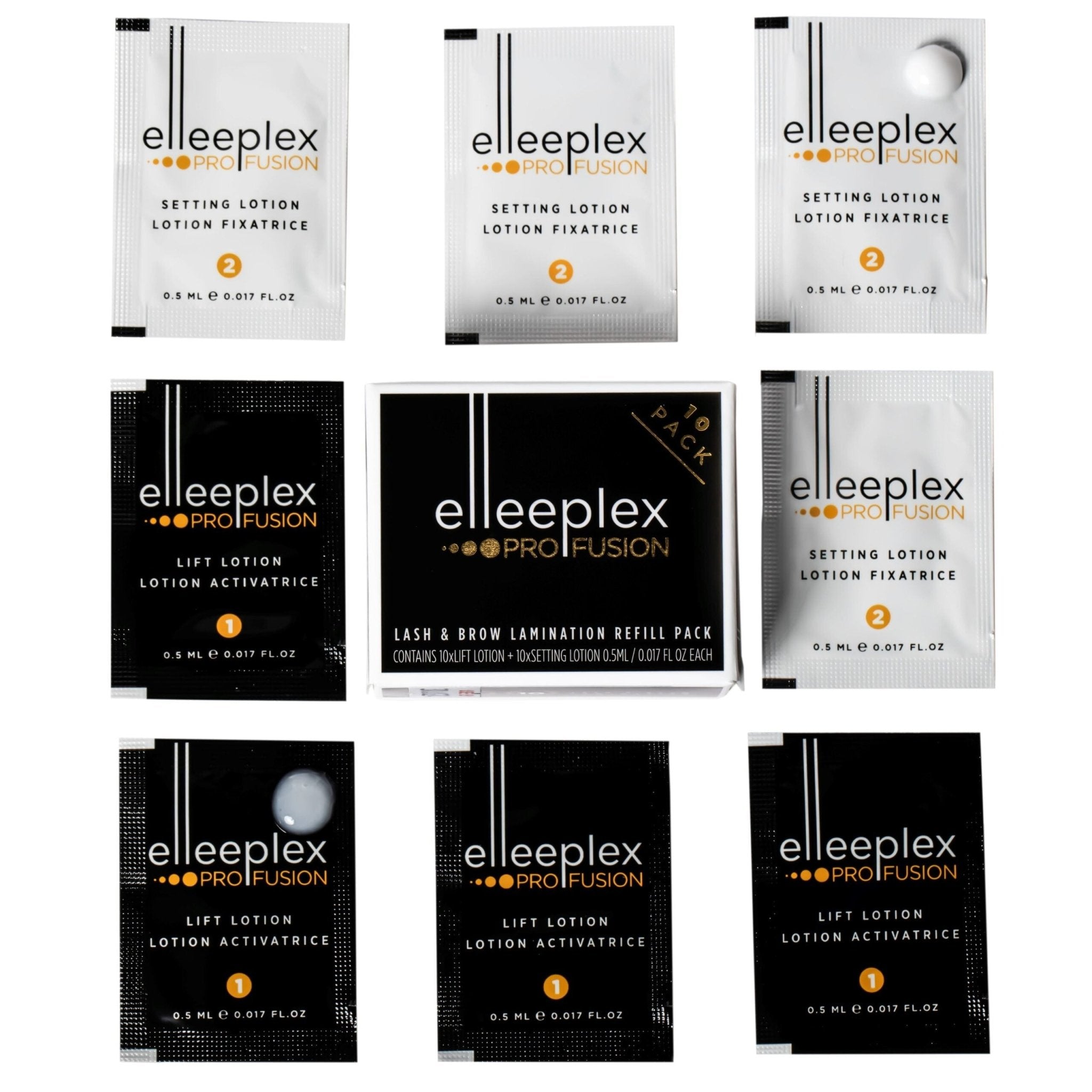 Loțiuni Elleebana ProFusion Lash Lift + Lamination - 10 buc - Mr.PMU