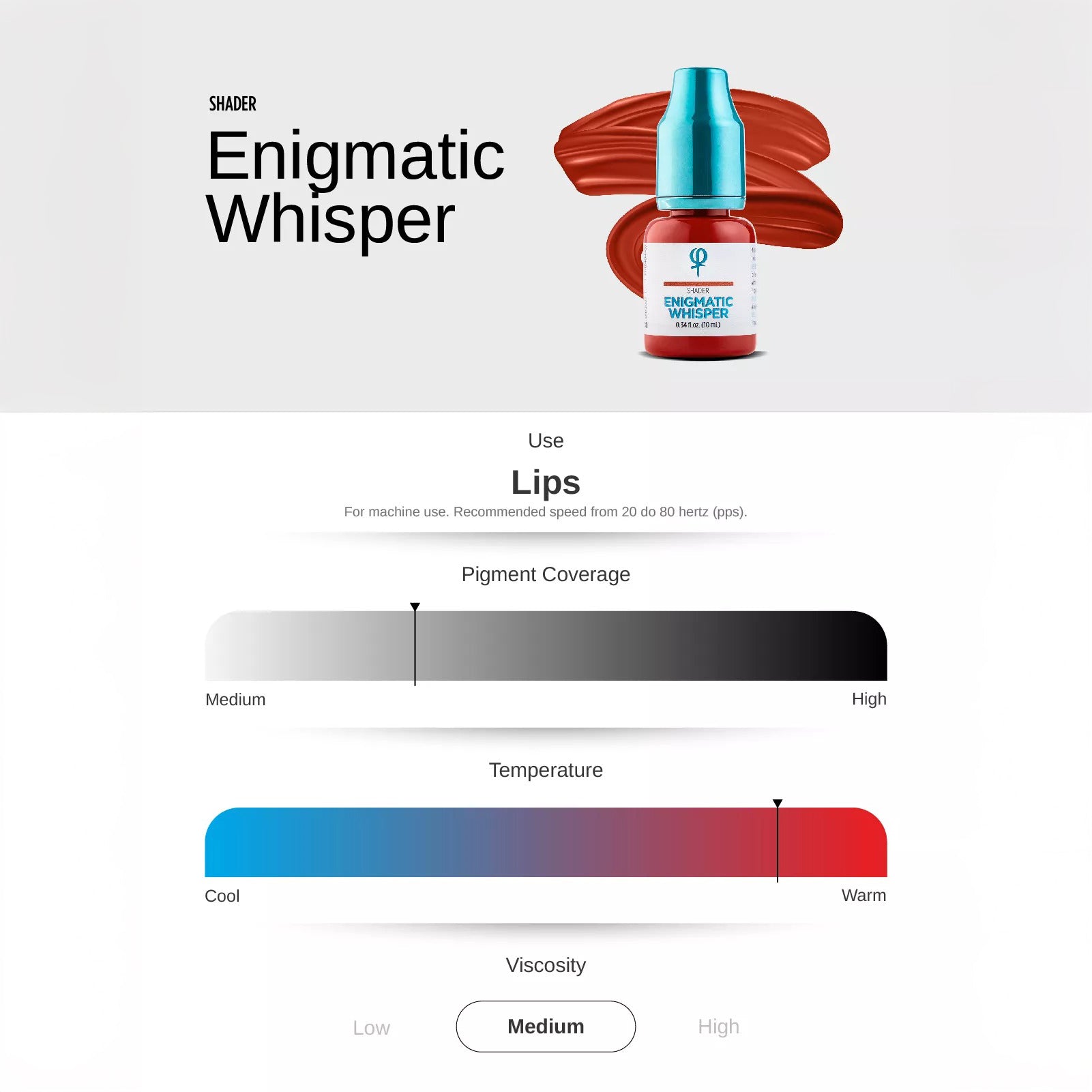 Pigment Enigmatic Whisper PMU Lip Shader 10ml - mrpmu