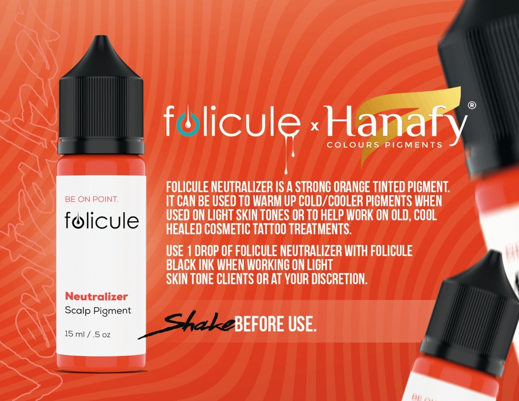 FOLICULE x HANAFY - Neutralizator Pigment pentru Scalp 15ml - Mr.PMU