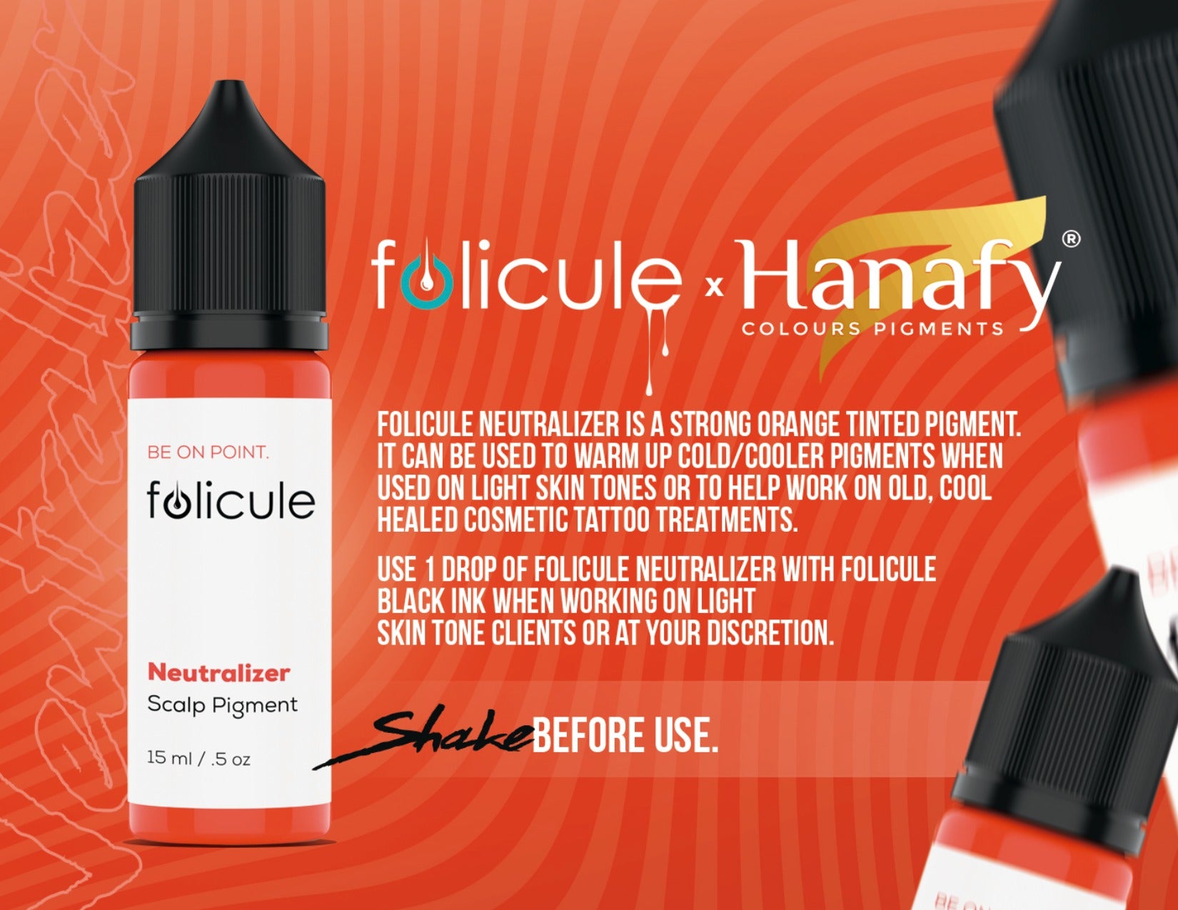 Folicule x HANAFY - Pigment scalp negru