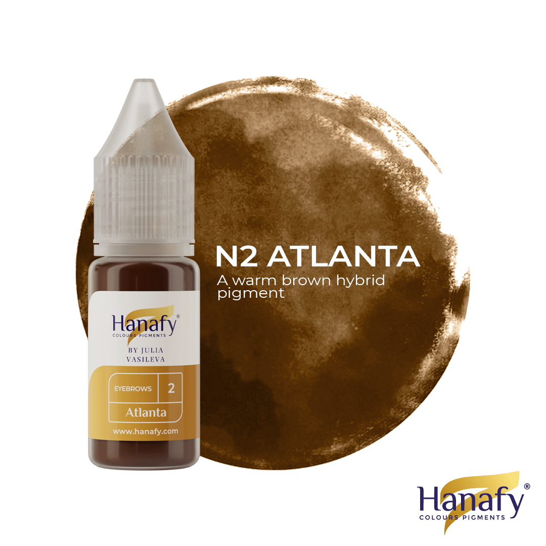 Hanafy - Brow and Eyelid Pigment N.2 ATLANTA 10ml - Mr.PMU
