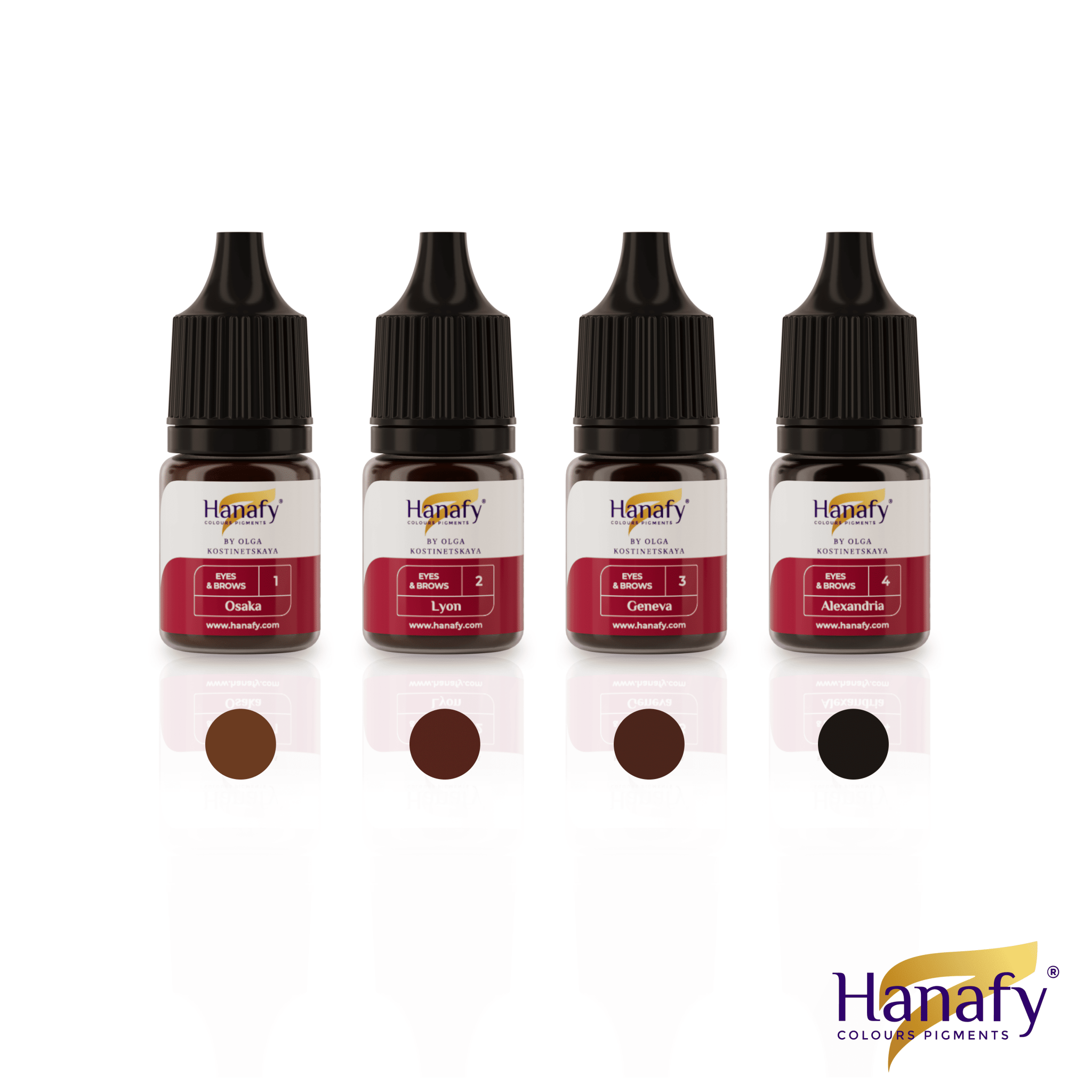Hanafy - Eyes&Brows Pigment Mini Set - Mr.PMU