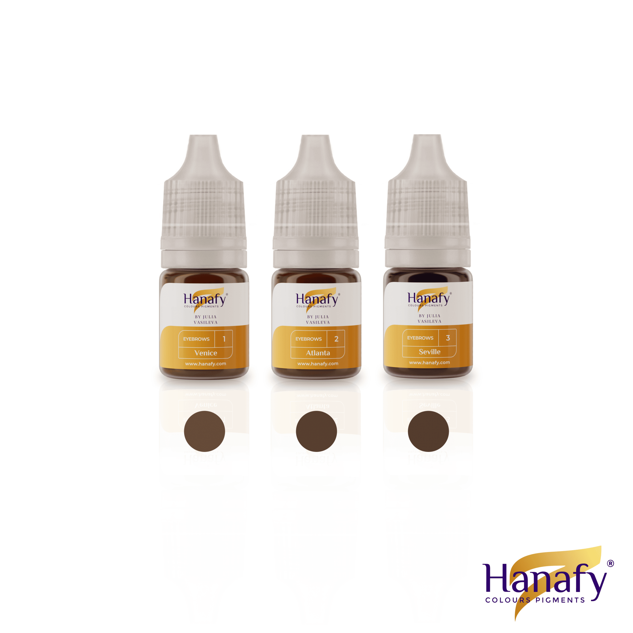 Hanafy - Set "Bohemian Brows" de Julia Vasileva, 5 ml - Mr.PMU
