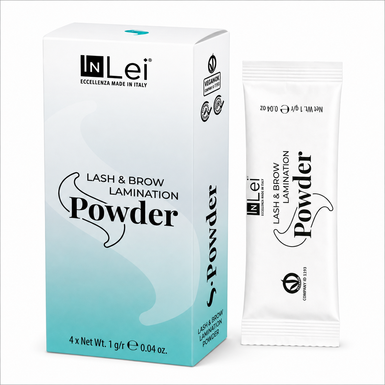 INLEI - S-Powder polvere cosmetica per il trattamento di laminazione coreana 4 x 1g