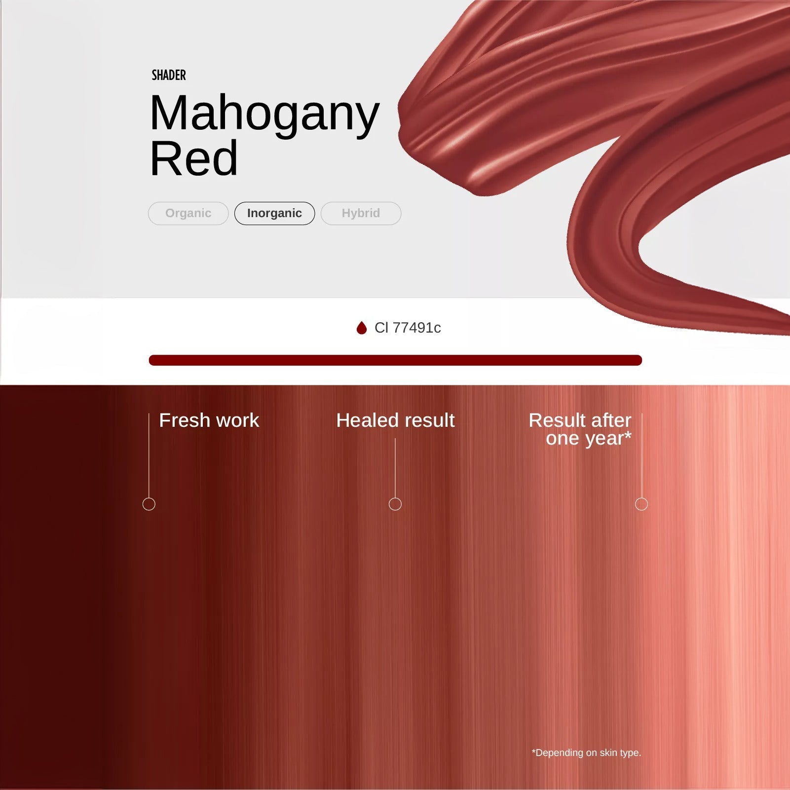 Pigment Mahogany Red PMU Mix Shader 10ml - mrpmu