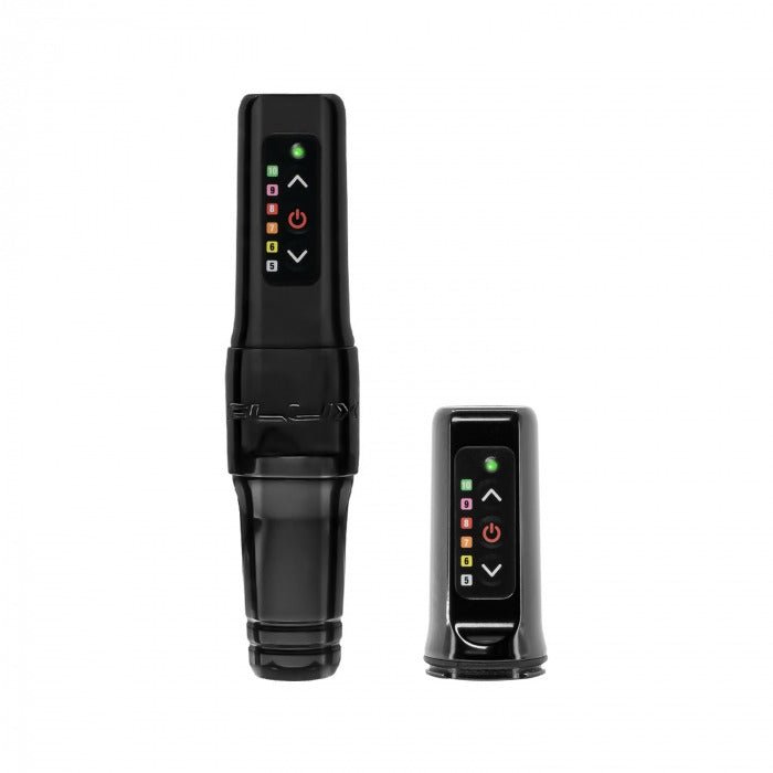 Microbeau Flux Mini Tattoo Machine cu Powerbolt Mini suplimentar - Negru - mrpmu