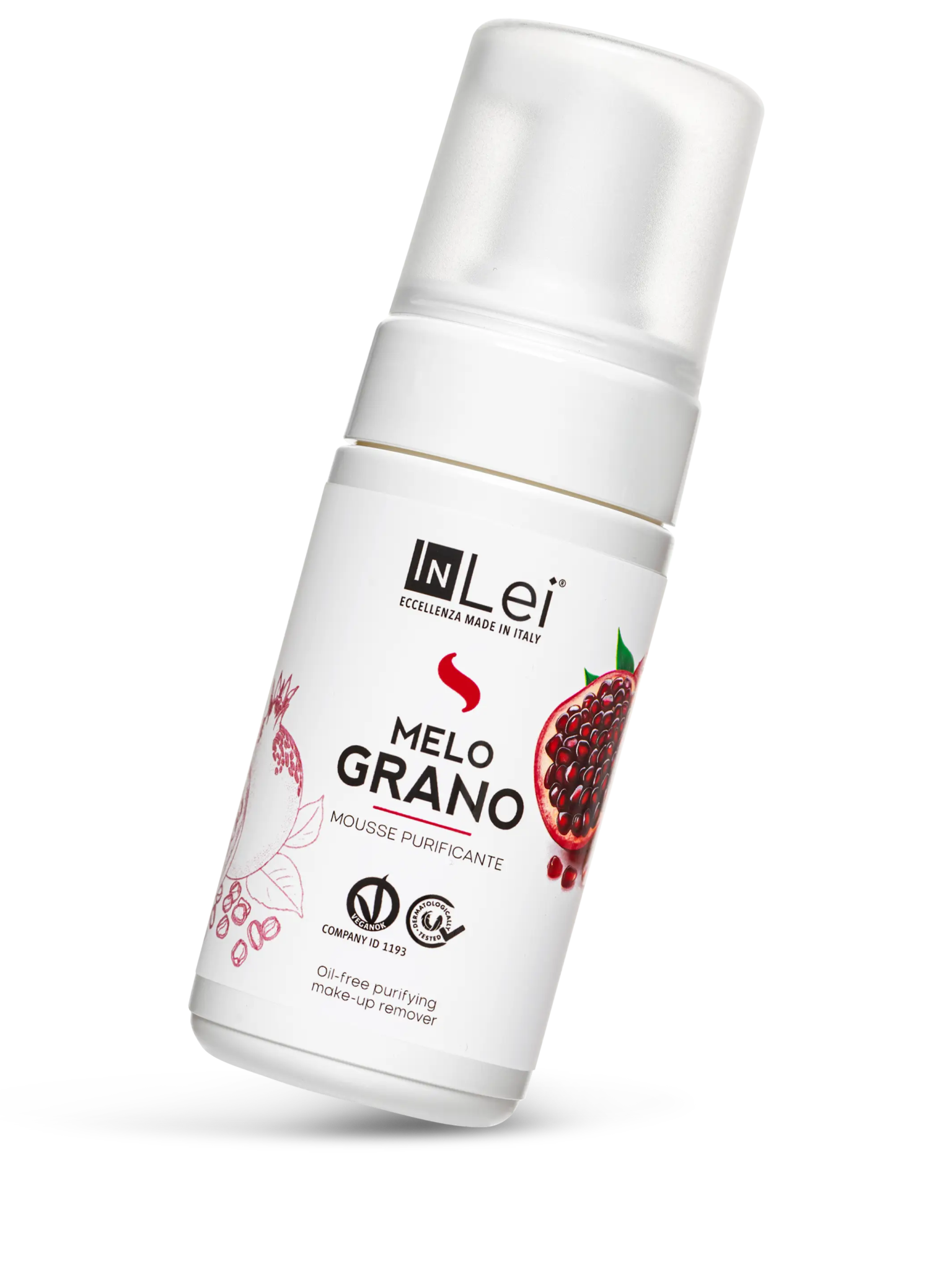 MOUSSE MELOGRANO struccante purificante per ciglia, sopracciglia e viso 100ml - Mr.PMU