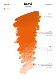 Brovi PMU Pigments - Orange