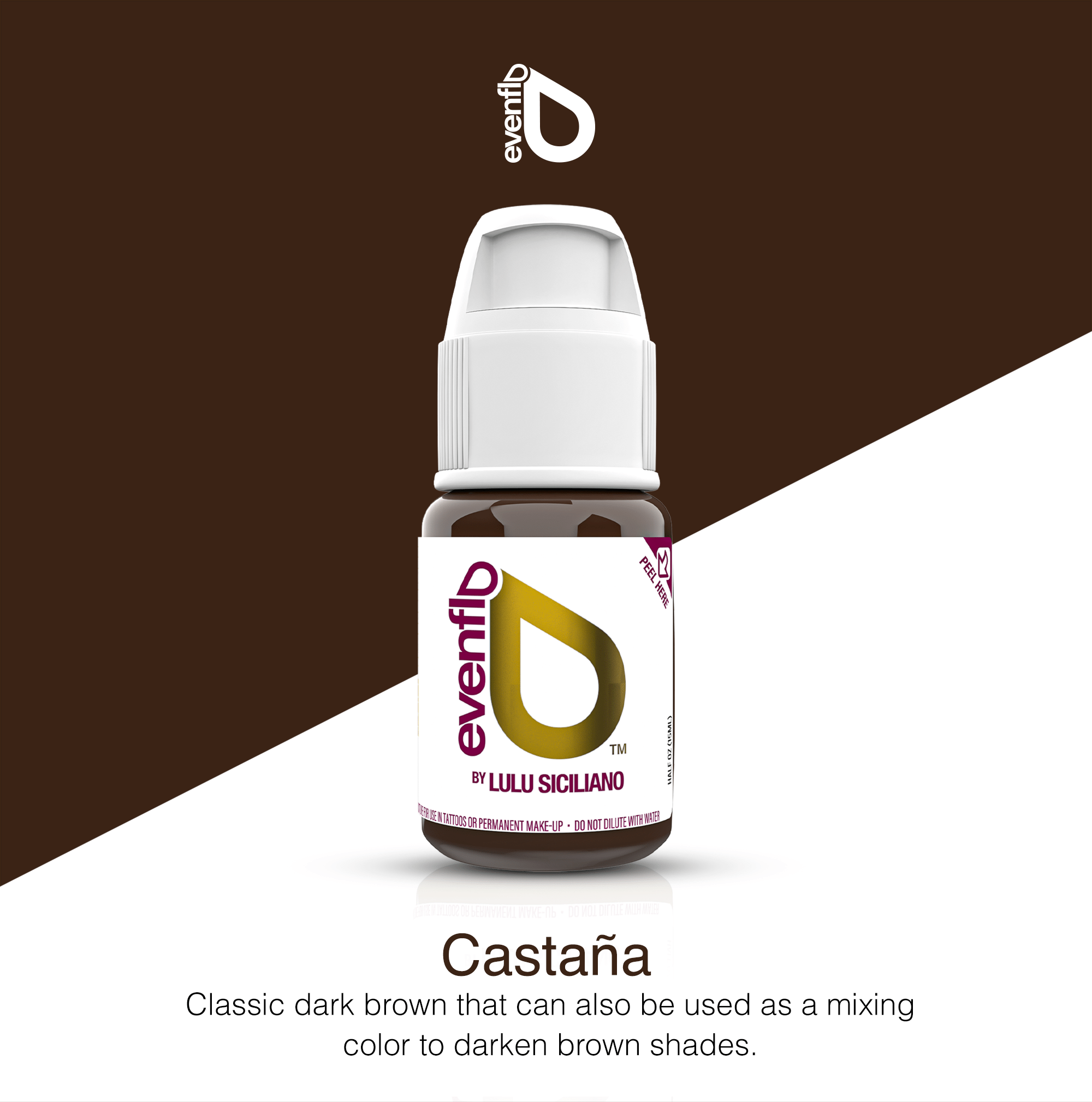 Perma Blend Luxe Evenflo PMU Ink - Castaniu 15ml - mrpmu