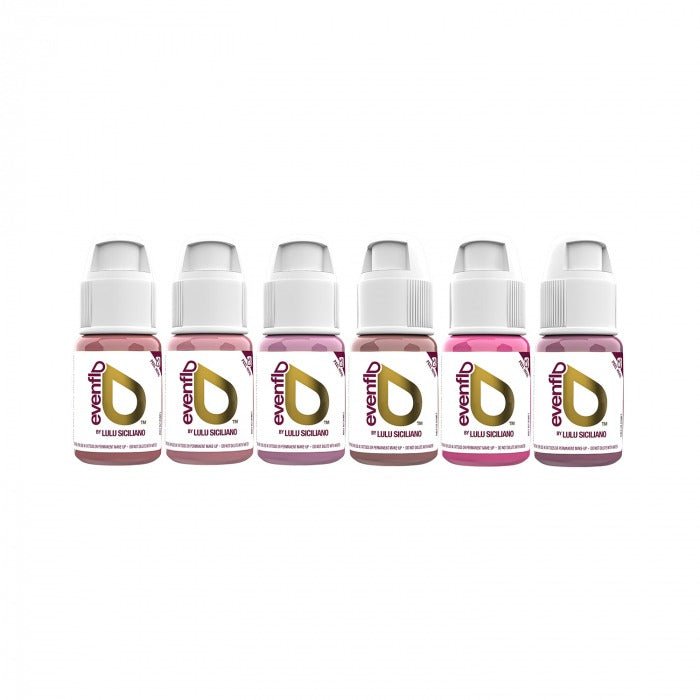 Perma Blend Luxe Evenflo PMU Ink - True Lips Set - Complete Set - 6x15ml - mrpmu