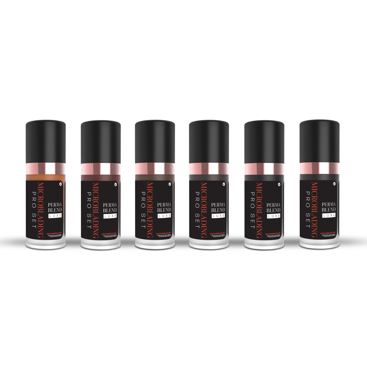 Perma Blend Luxe PMU Ink - Microblading Pro Set - 6x10ml - mrpmu