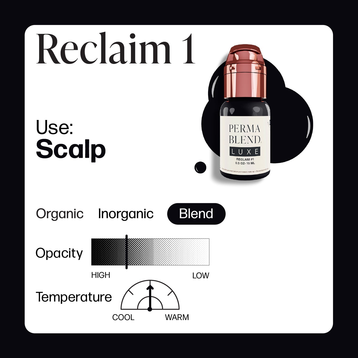 Perma Blend Luxe PMU Ink - Stevey G. Reclaim #1 15ml - mrpmu