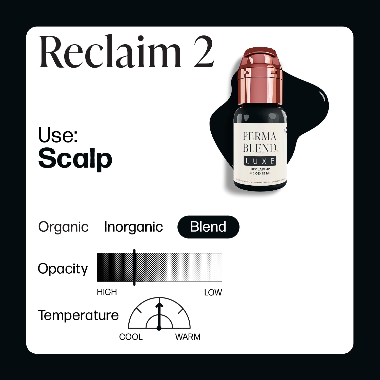 Perma Blend Cerneală Luxe PMU - Stevey G. Reclaim #2 15ml - mrpmu