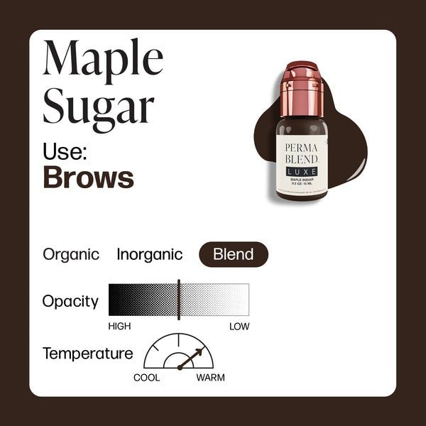 Perma Blend Luxe PMU Ink - Colecția Ciocolată - Set Complet de 6x15ml - Mr.PMU