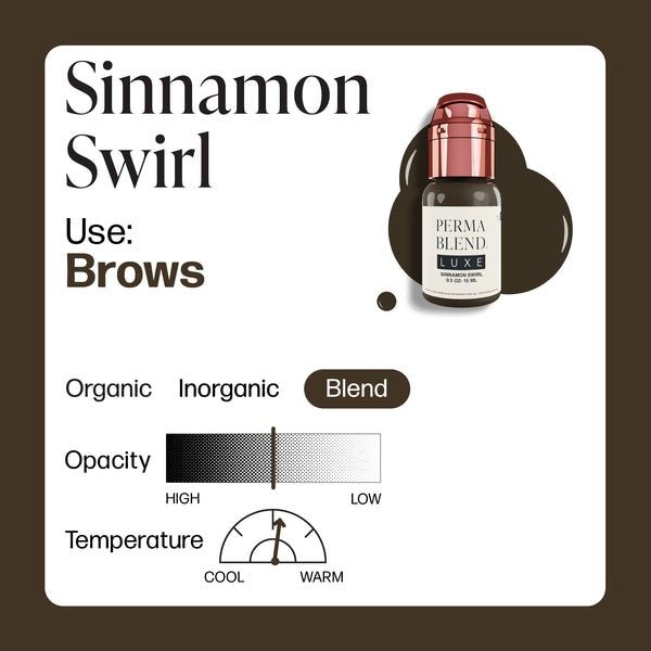Perma Blend Luxe PMU Ink - Colecția Ciocolată - Set Complet de 6x15ml - Mr.PMU