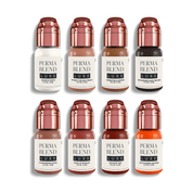 Perma Blend Luxe PMU Ink - Setul Unstoppable Areola de la Vicky Martin - 8x15ml - mrpmu