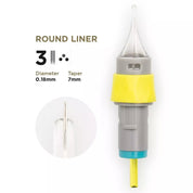 PMU Cartridges 0.18 3R, 7mm taper (EN11) 20 pcs - Mr.PMU