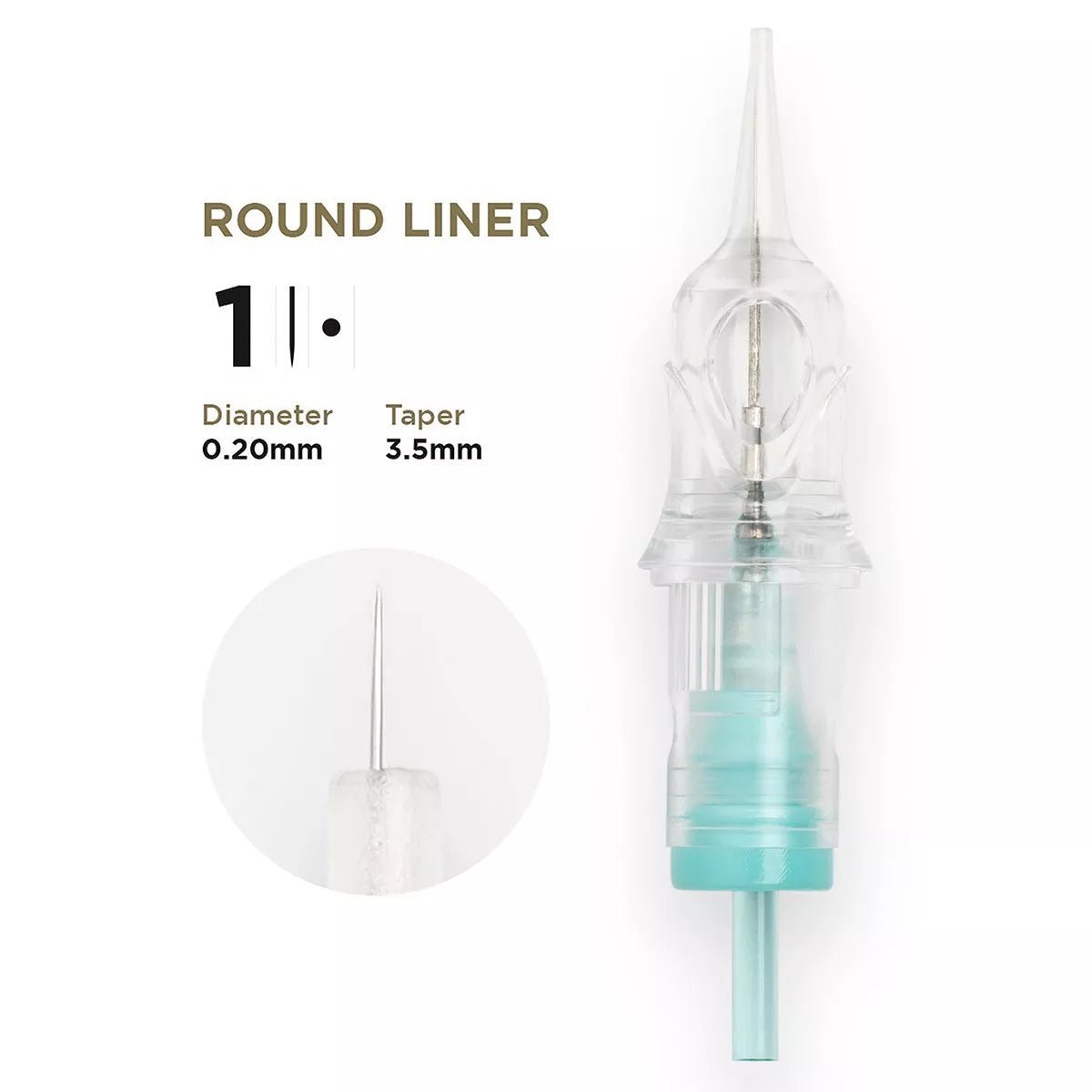 PMU Cartridges 0.20 1R - 3.5mm taper (EN17) 20 pcs - Mr.PMU