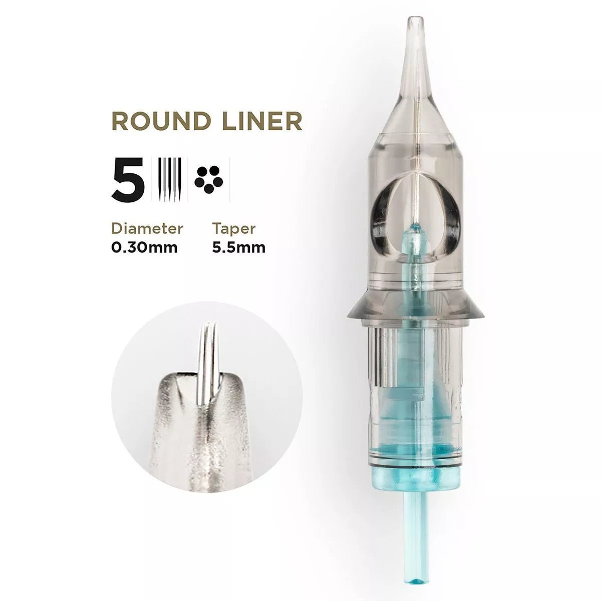 PMU Cartridges 0.30 5R - 5.5mm Taper (EN02B) 20 pcs - Mr.PMU