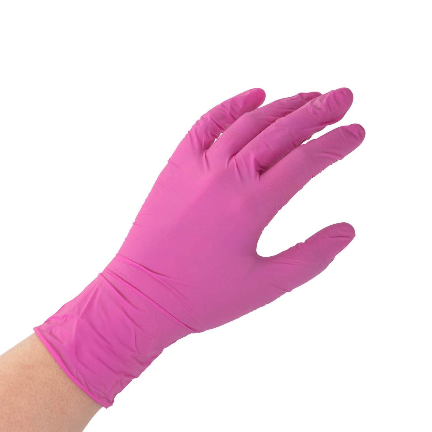 Scatola da 100 Guanti in Nitrile Rosa - Mr.PMU