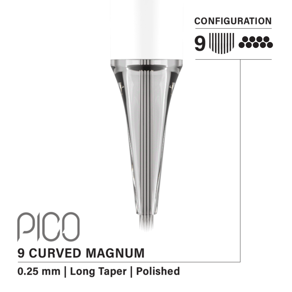 Vertix Pico - Cartucce Magnum Curved Long Taper - 20pcs - Mr.PMU